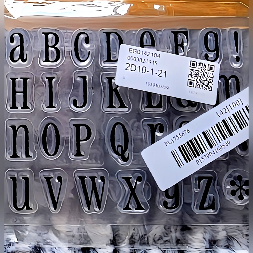Alphabet Rubber Stamp Set • NWT